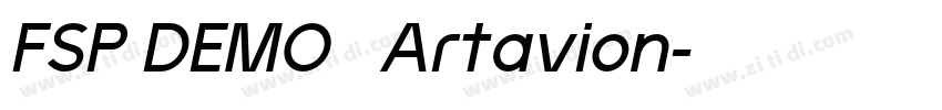 FSP DEMO   Artavion字体转换